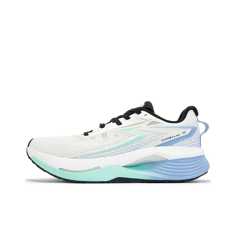 361 Titan MAX 3.0 Running Shoes Men's Low Top Feather White/Jelly Mint 572532210-2