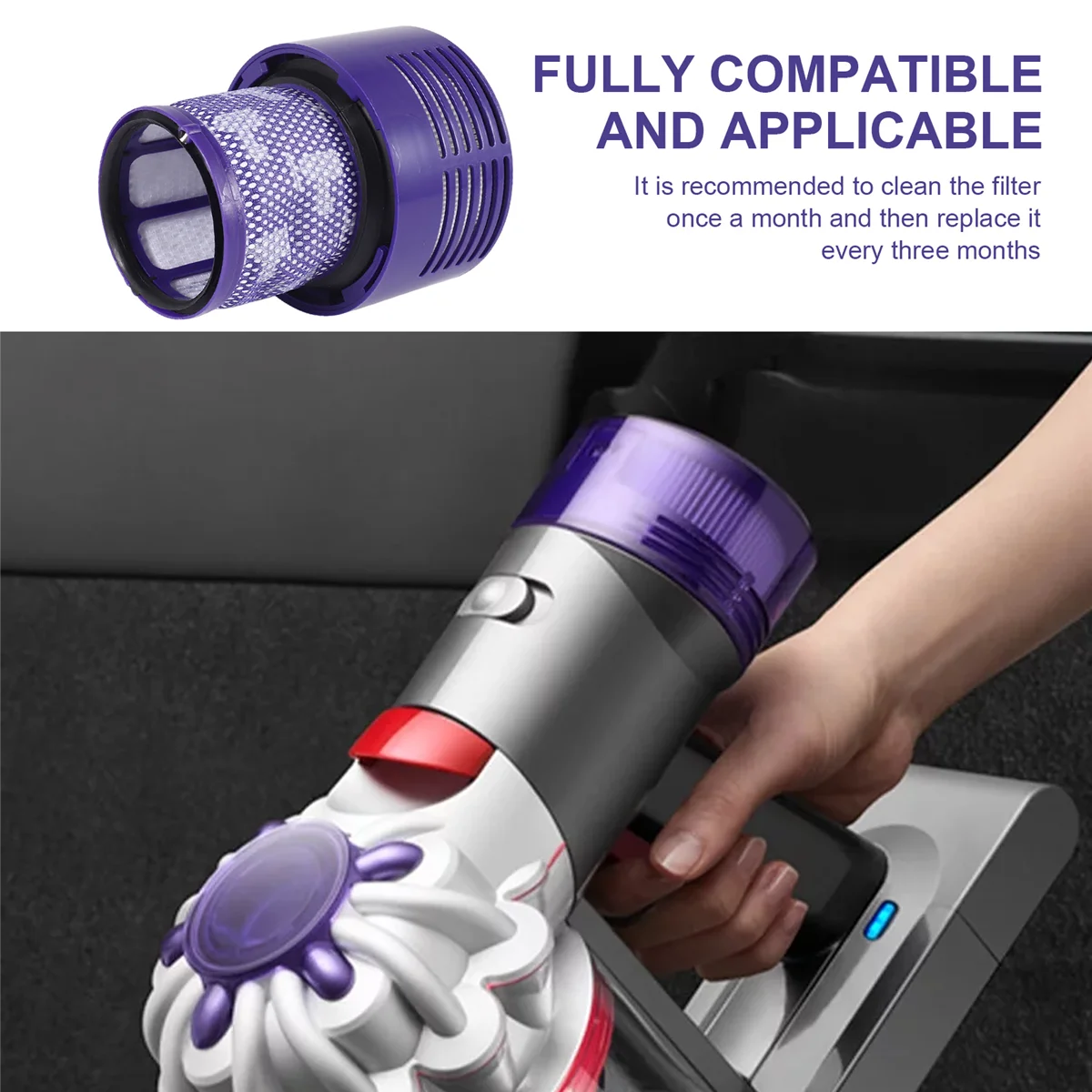 Better Quality Washable Filter Hepa Unit for Dyson V10 SV12 Cyclone Animal Absolute Total Clean Vacuum Cleaner Filters Spare Par