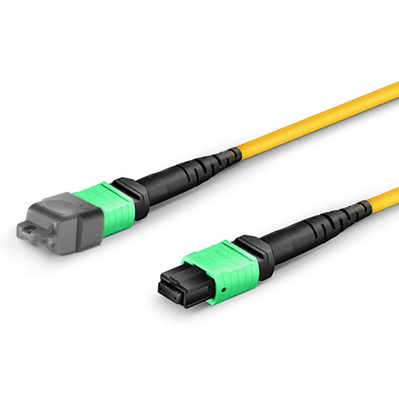 Customized MTP PRO 8-144 Fibers MTP 12 Fibers OS2 Single Mode Elite Trunk Cable, Yellow