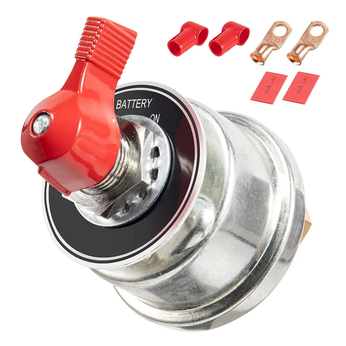 

A42R-High Current Battery Disconnect Switch 300A,12 24V Master Battery Power Cut Isolator Switch with Face Plate for Car