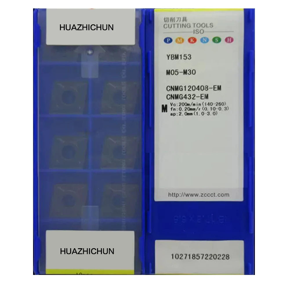 HUAZHICHUN CNMG 120408-EM YBM153 General Turning Inserts