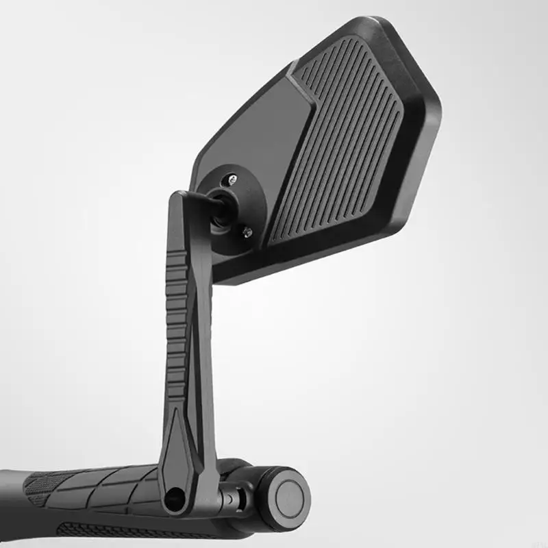 M76E Wide Bike Handlebar Mirror With Anti Glares Coating For Clear Visibilities