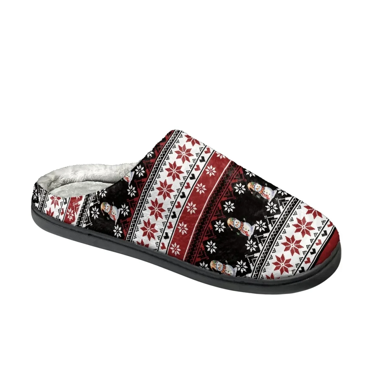 Pantuflas de algodón antideslizantes para interiores, zapatos planos para el hogar, cómodos, cálidos, regalos de Navidad, Invierno