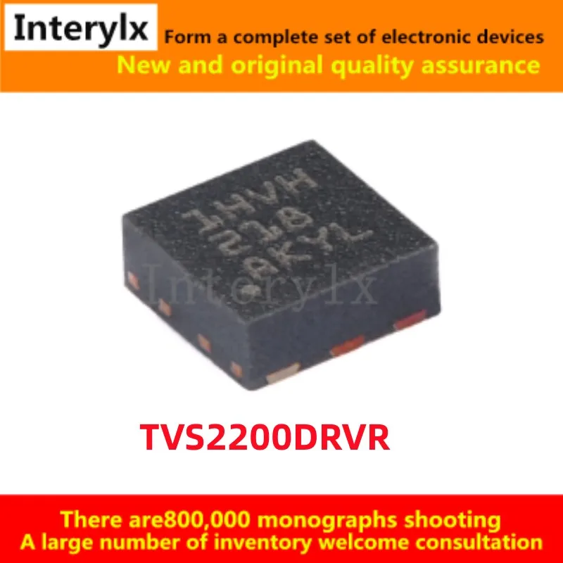 5Pcs/Lot Original Genuine TVS2200DRVR TVS2200 TVS2200DRVT W-6 22V Soft Clamp Surge Protection Device Chip