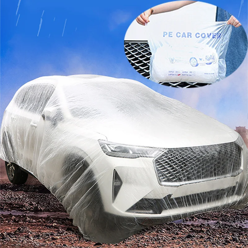 

Одноразовый прозрачный чехол для автомобиля, универсальный, пылезащитный, устойчивый к царапинам, для использования в помещении, защита экстерьера автомобиля