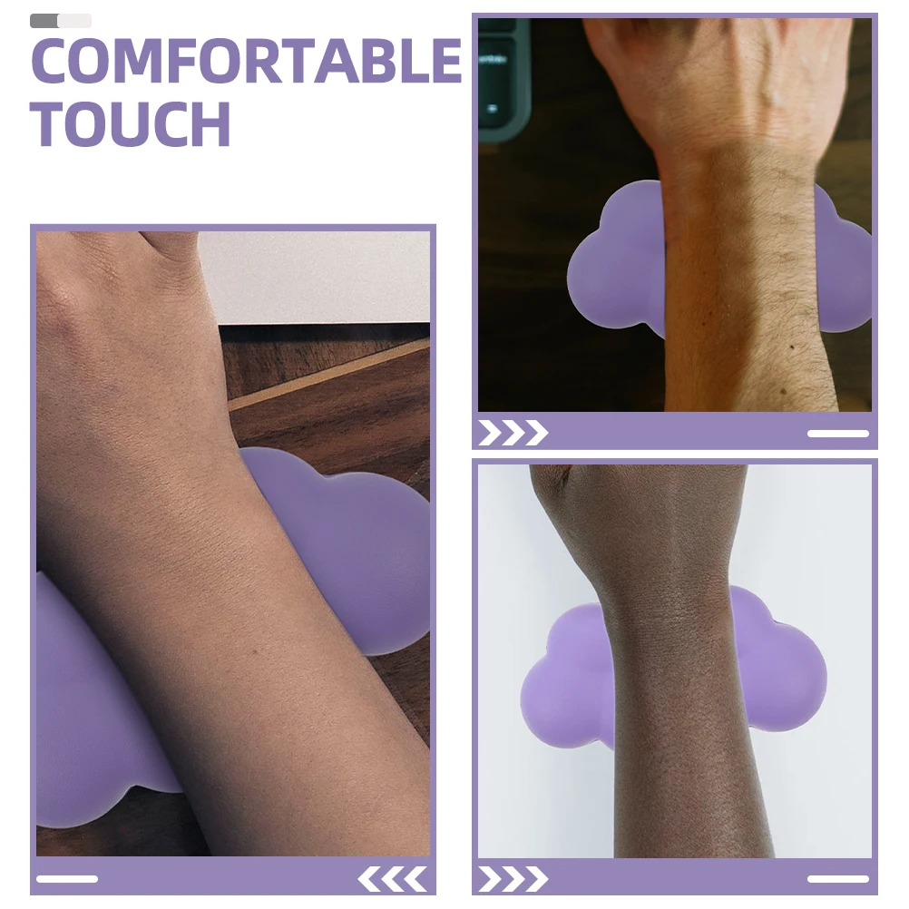 

2 Pack Keyboard Wrist Cushion with Cloud Support Memory Foam Pad for Typing Gaming Home Office Setup