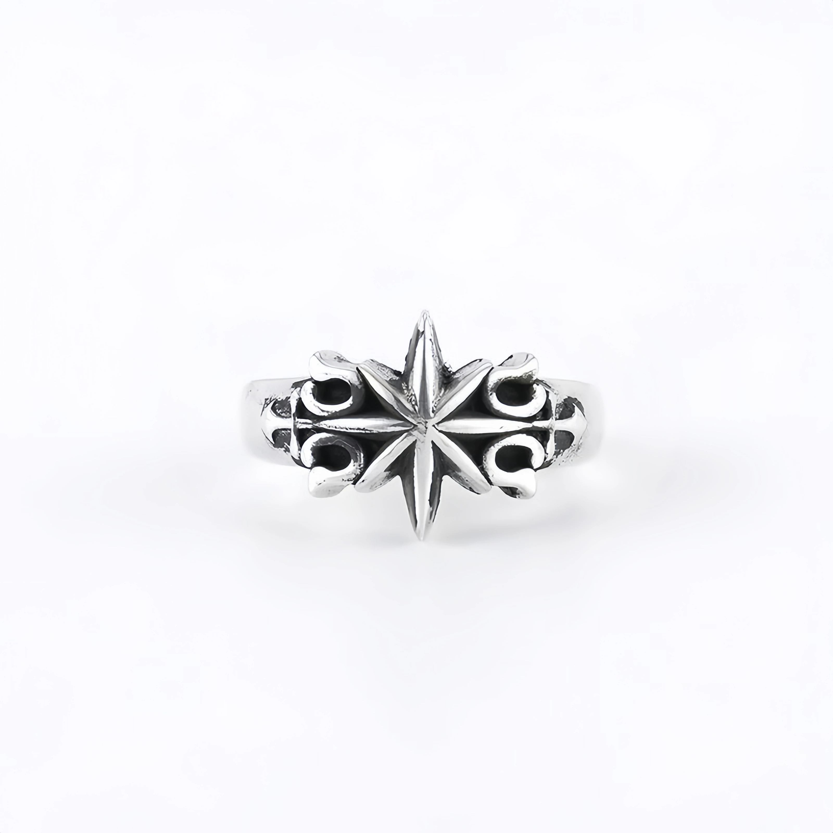 Retro Hexagram Star Adjustable Ring for