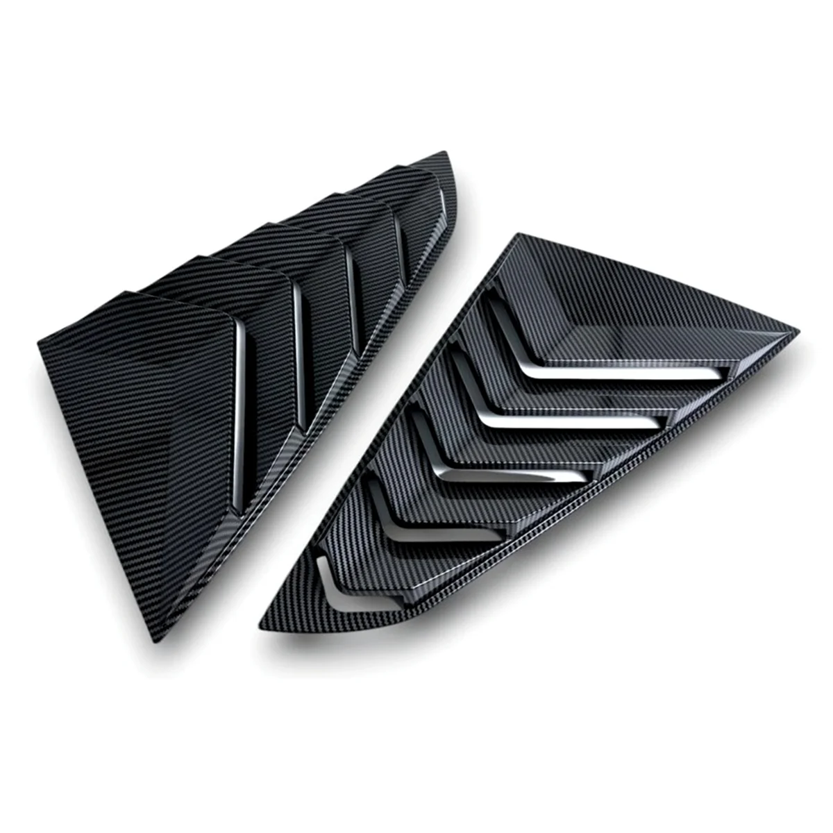 

Car Rear Side Window Louver Cover Trim for Ford Mustang S650 GT 2024 Accessories Carbon Fiber