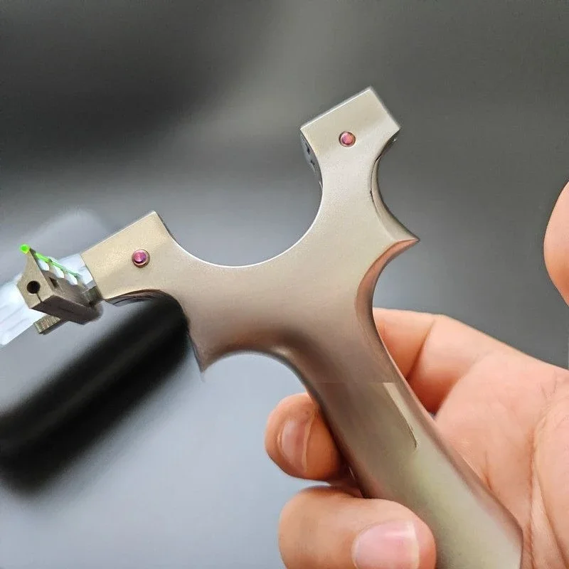 Titanium alloy little monster, flat leather bow, screw fixing integrated, pressing, outdoor handle player