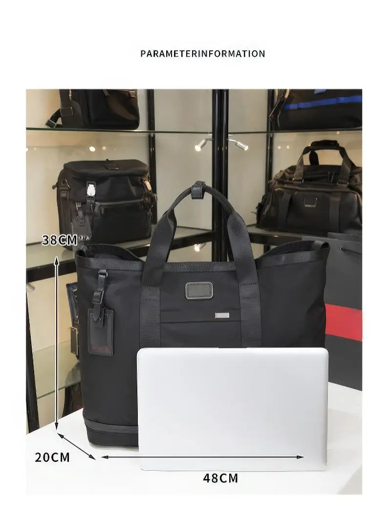 メンズ スタイリッシュ エグゼクティブ ブリーフケース - オフィス用の軽量ナイロンデザイン、手持ち＆ショルダースタイル 2303152