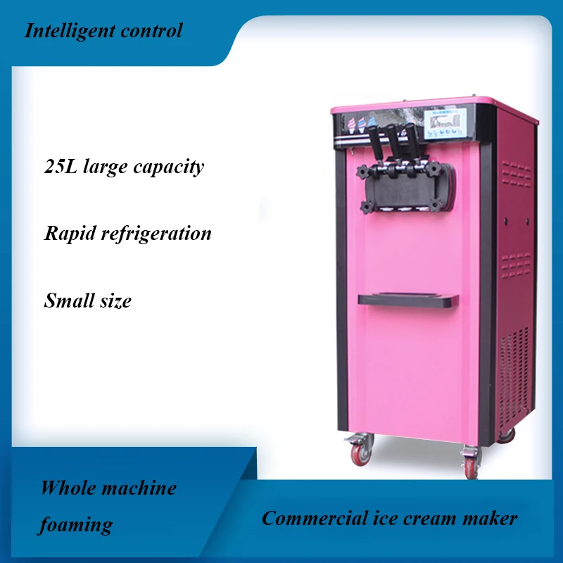 Ice Cream Machine Commercial Large Capacity Milk Tea Shop Vertical Popsical Fabricator Automatic Small Cone Maker