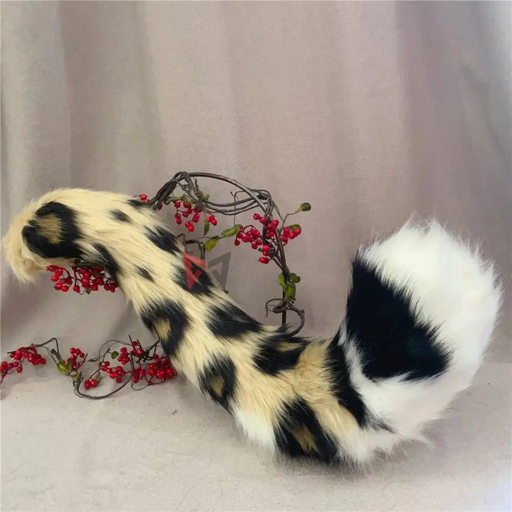 New Hand Made Work Halloween Panthera Pardus Tiger Ears Hairhoop Headwear Tail To Choose Costume Accessories Custom Made
