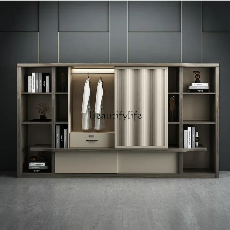 02Office Furniture File Cabinet Locked Storage File Wooden High Cabinet