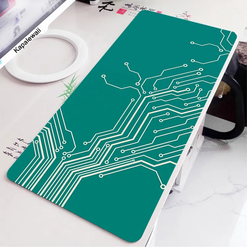 

Gaming Mouse Pad PCB Art Large Gamer XXL Keyboard Deskmat Mause Mat 900x400cm Carpet Rubber Soft Tapis Souris Mousepad For CSGO