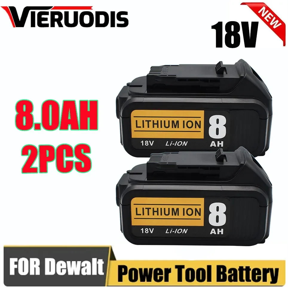 

For DeWalt 18V 8.0Ah 6.0Ah rechargeable battery model Applicable to DCB184 DCB200 DCB182 DCB180 DCB181 DCB182 DCC201 DCB206