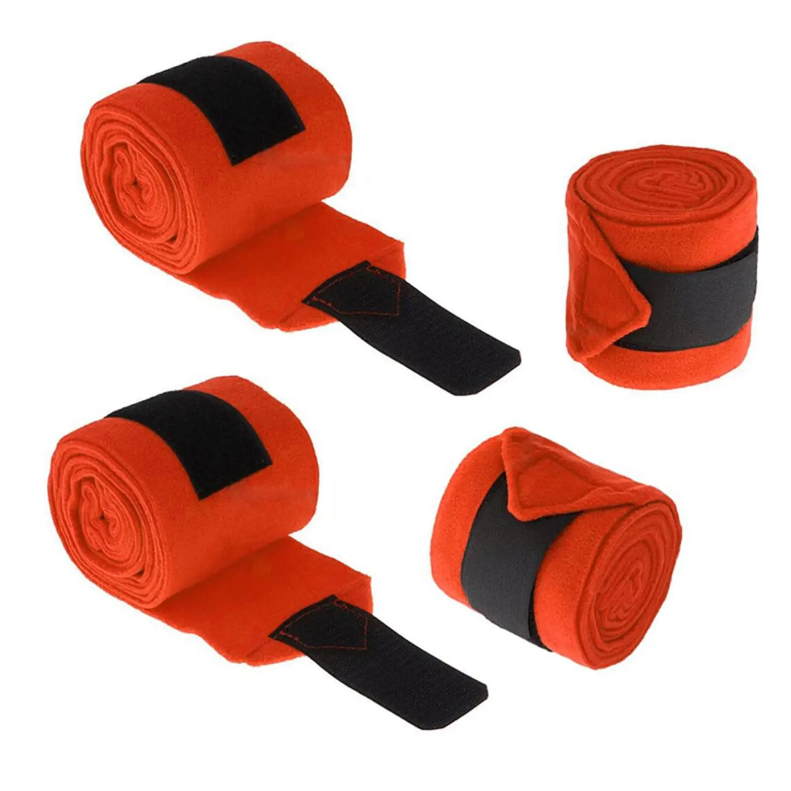 4 Leg Wraps Soft Fleece Horse Splint Support Set Riding Race Horse Leg Guards