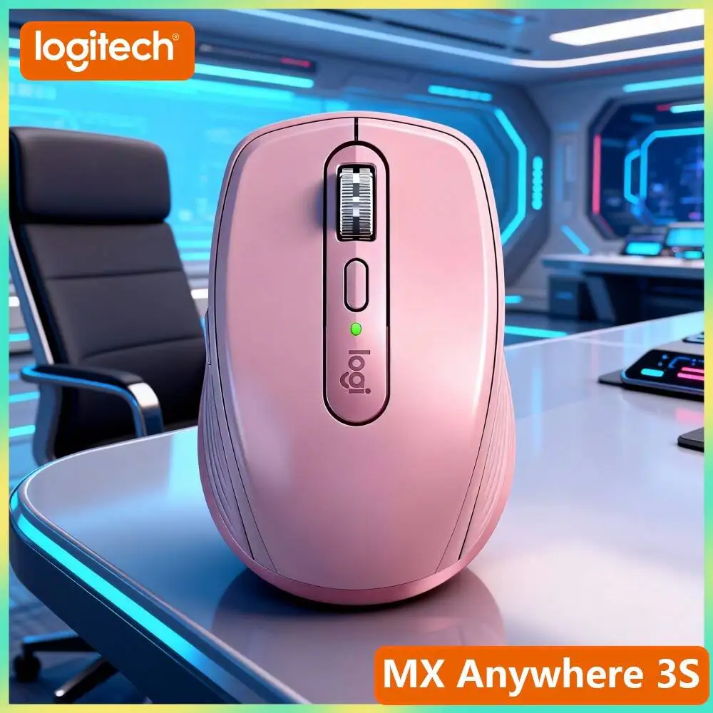 Durable MX Anywhere 3S - 8K DPI Darkfield, 70-Day Battery, Silent Click, Ideal for Perfumery Office & Stock Prep