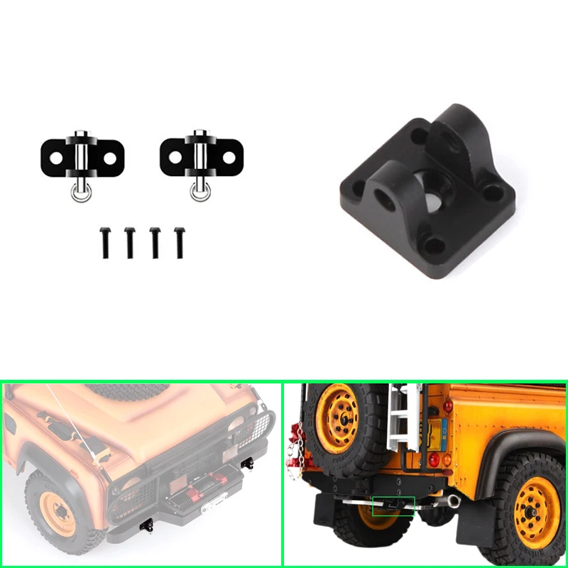 Metal Tow Hook Bumper for 1/10 RC Crawler Car RC4WD D90 Jing Guan Upgrade Parts