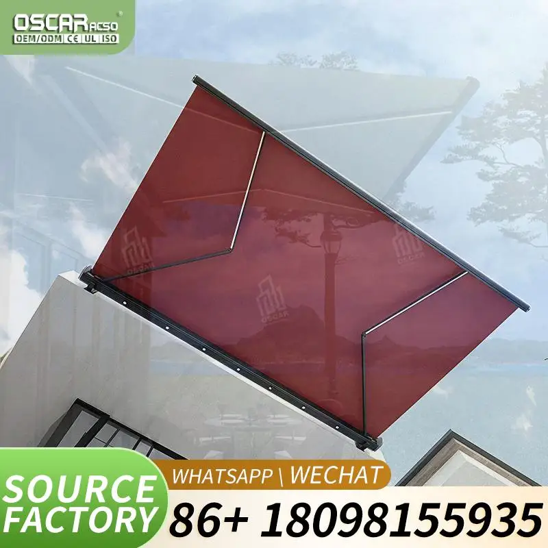 Outdoor  Roof Adjustable Louvre Roofs Durable Quality for Garden Swimming Pool Outdoor Shading Shelter Retractable Awning