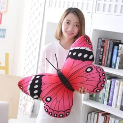 3D Butterfly Pillow Colorful Decorative Animal Throw Pillows Print Accent Pillow Stuffed Cushion Bed Bedroom Couch Home Textile
