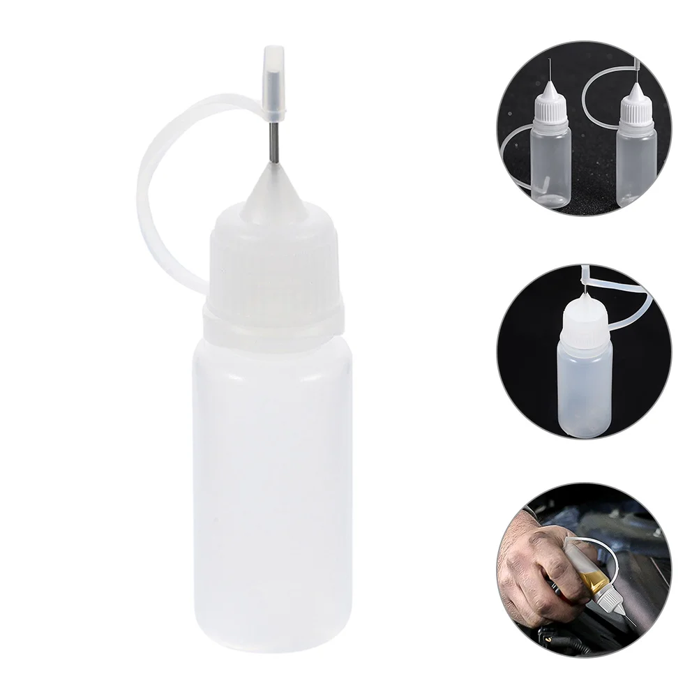 

20 Pcs Glue Bottled Squeeze Bottles for Paint Needle Tip Tips Liquid Portable Application White DIY Applicator Oil