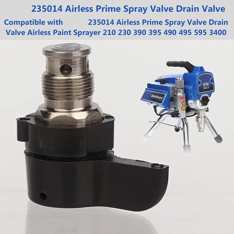 2Pack 235014 Airless Prime Spray Valve Drain Valve For Graco 210 230 390 395 490 595 Aftermarketr Airless Paint Sprayer