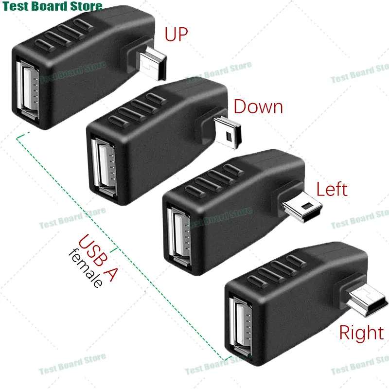 

1Pce USB2.0 A-type female to mini USB 5P car MP3 adapter converter T-type mini USB adapter USB A female to mini USB male