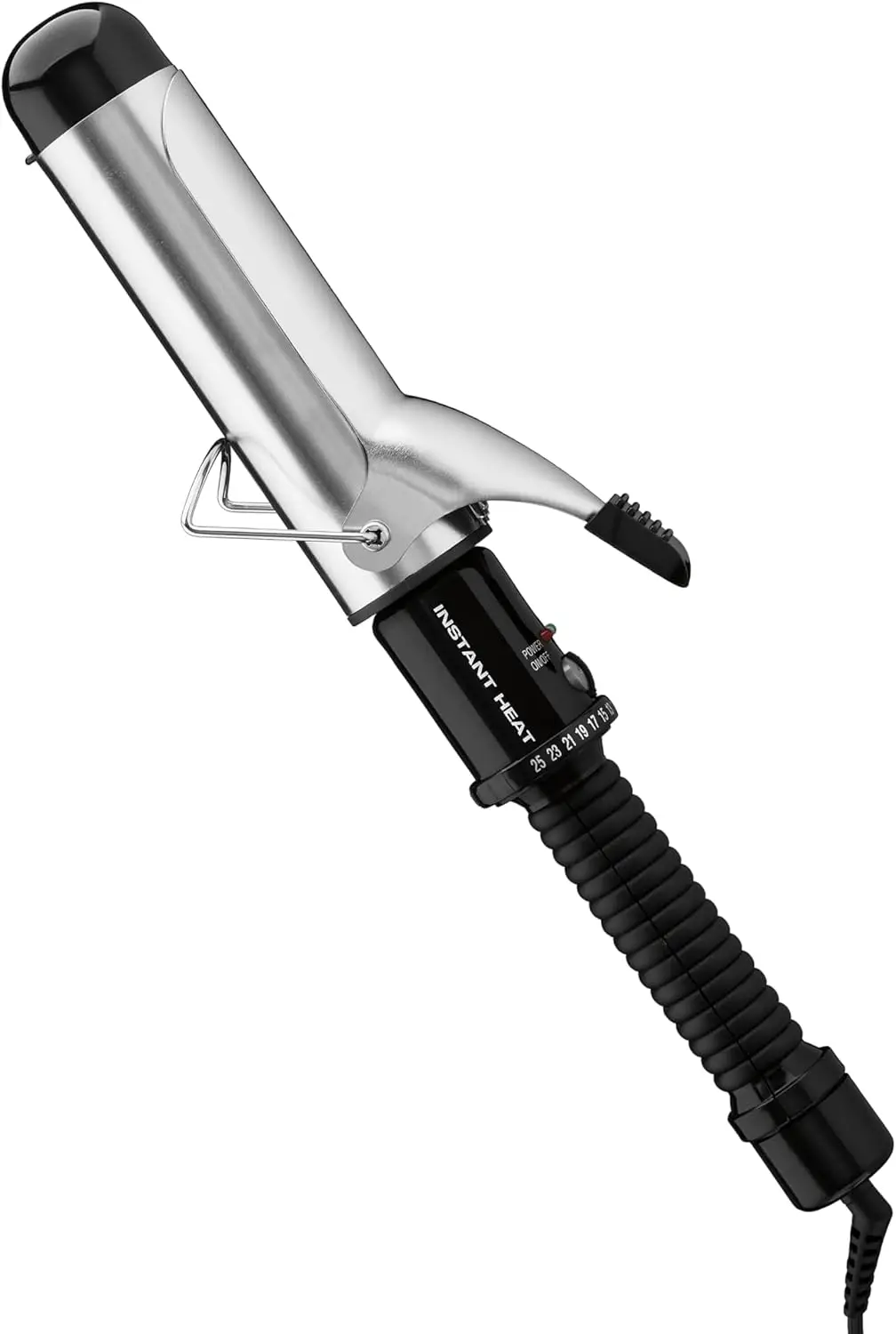 

Плойка для завивки волос 1,5 дюйма с 25 температурными режимами, двойным напряжением, для создания мягких волн и лёгких локонов на волосах средней и длинной длины, чёрная