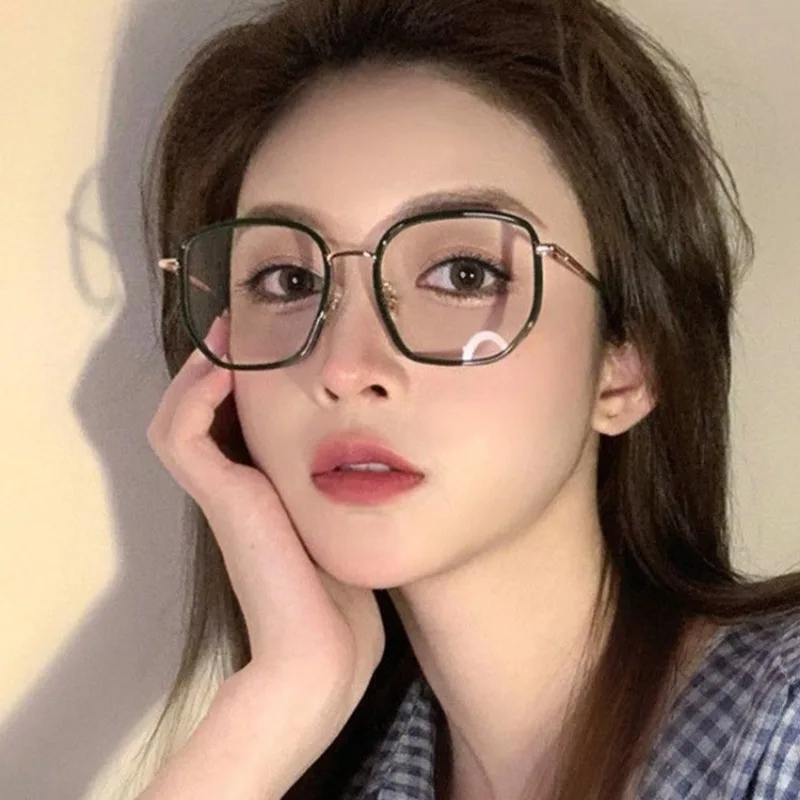 Computer Glasses Anti Blue Light for Women Metal Trendy Glasses Anti-radiation Office Transparent Glasses Men Frame 2023