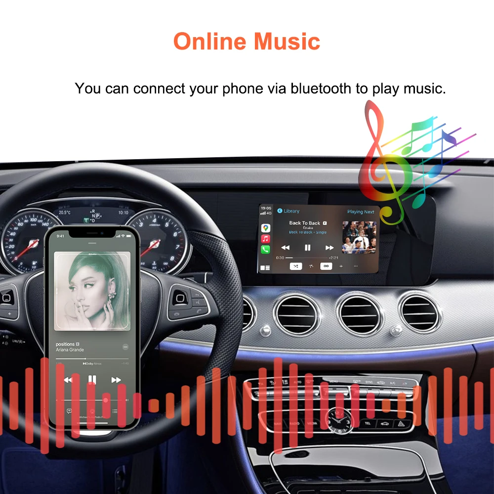 Bonroad Wireless Carplay Android Auto Interface For Mercedes Benz E Class W213 2016-2020 NTG 5.5 System Airplay Mirror Link – Detail 11