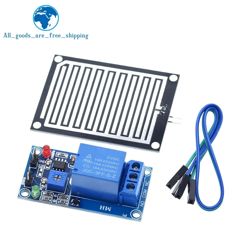  1/3PCS Snow Raindrops Detection Sensor Module Rain Weather Module Humidity For Arduino Relay Control Module Rain Water Sensor image 3