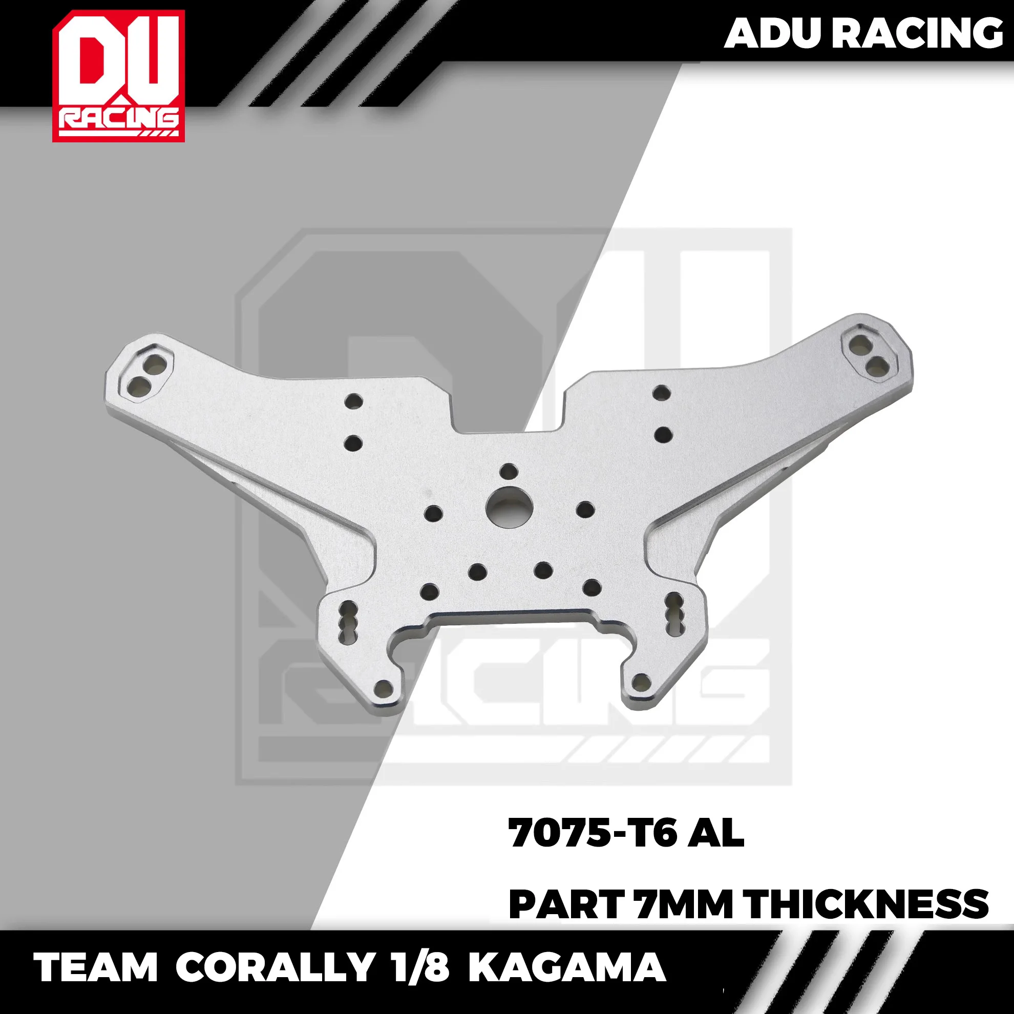 ADU RACING 7075-T6 Front & Rear Shock Tower Mount For TEAM CORALLY 1/8 KAGAMA