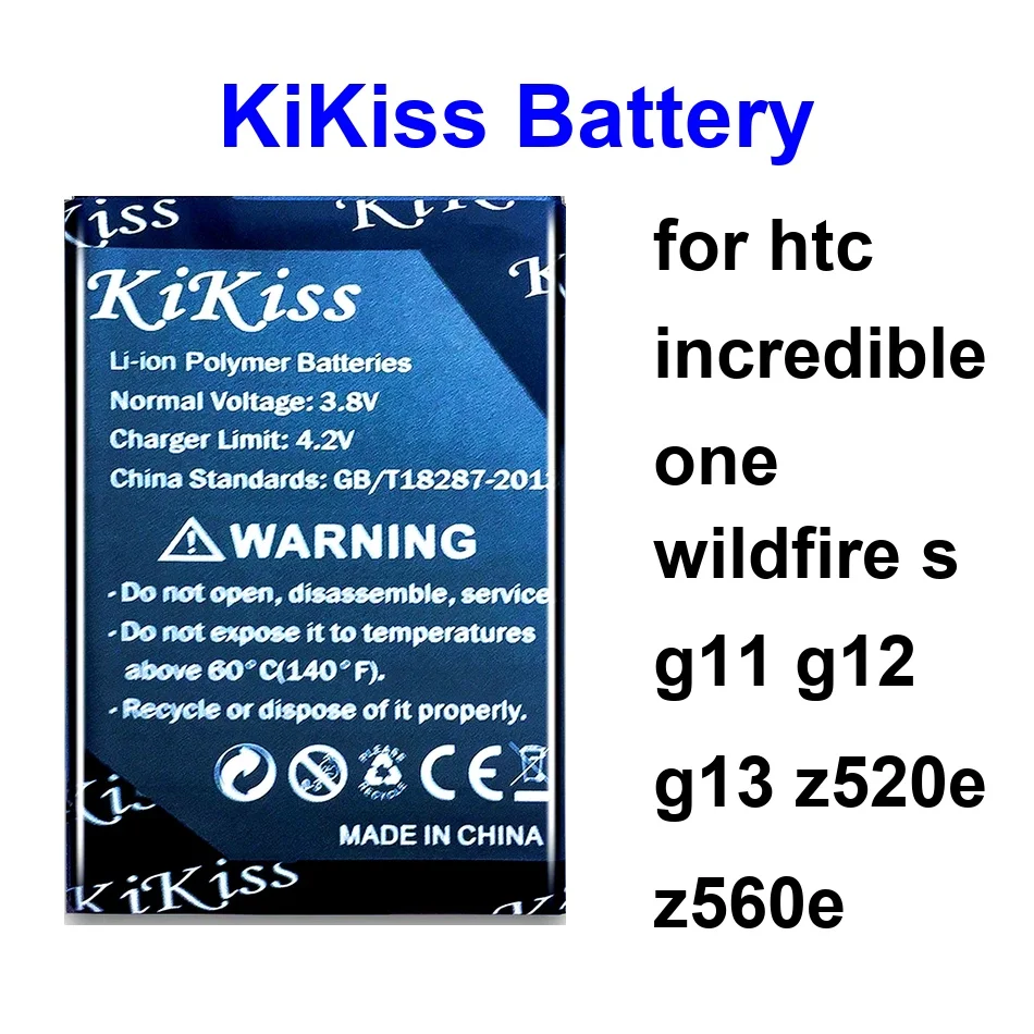 

BJ40100 BG32100 BD29100 For Htc Incredible One Wildfire S G11 G12 G13 Z520e Z560e Mobile Phone Battery 2750-3000Mah
