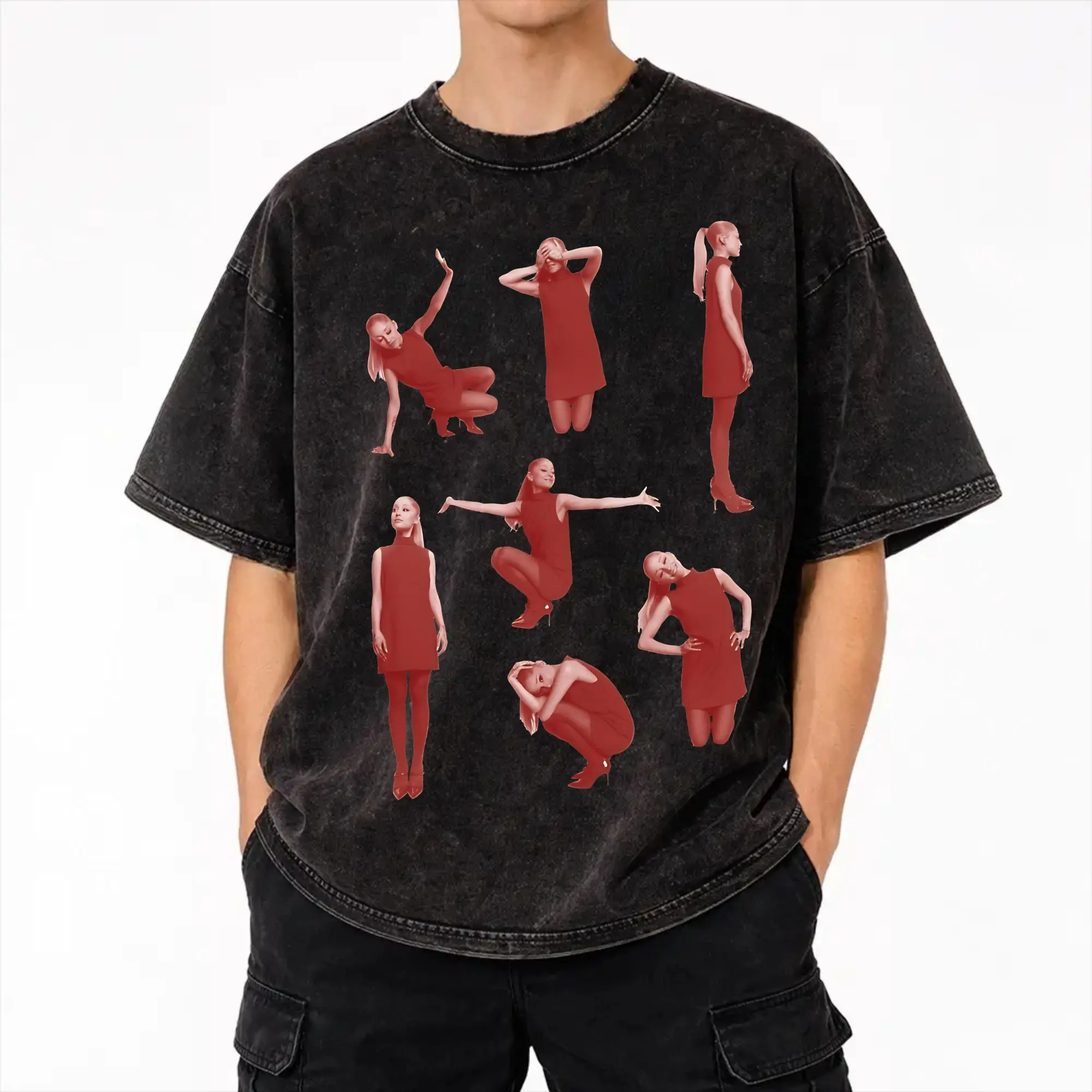 The Eternal Sunshine Tour arianas grandes Washed T Shirt Streetwear Hip Hop Novelty T-Shirt  Tee Shirt for Men Women 100% Cotton
