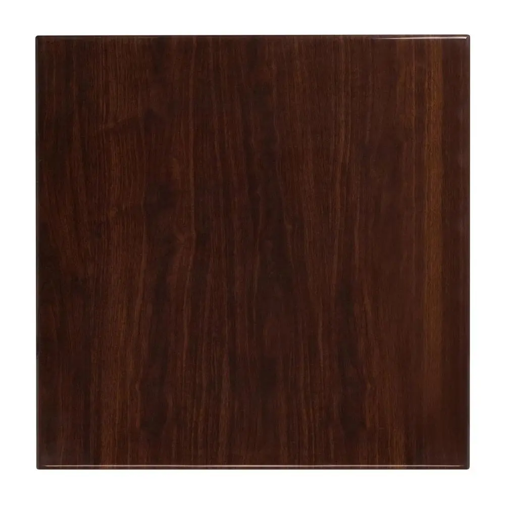 

EMMA + OLIVER 30-дюймовая квадратная столешница из глянцевой смолы под орех