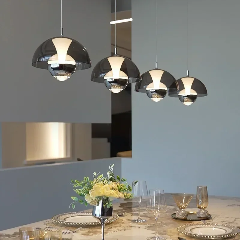 

SANDYHA Nordic Acrylic Pendant Light Modern Hanging Chandelier for Bedroom Living Room Dining Table Bedside Lamp Decoration