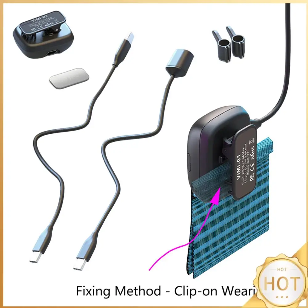 

Extended Battery Pack Fit for Ray-Neo V3 AI Glasses Accessories Portable Charger Clip-on Design with 800mAh Battery Lightweight