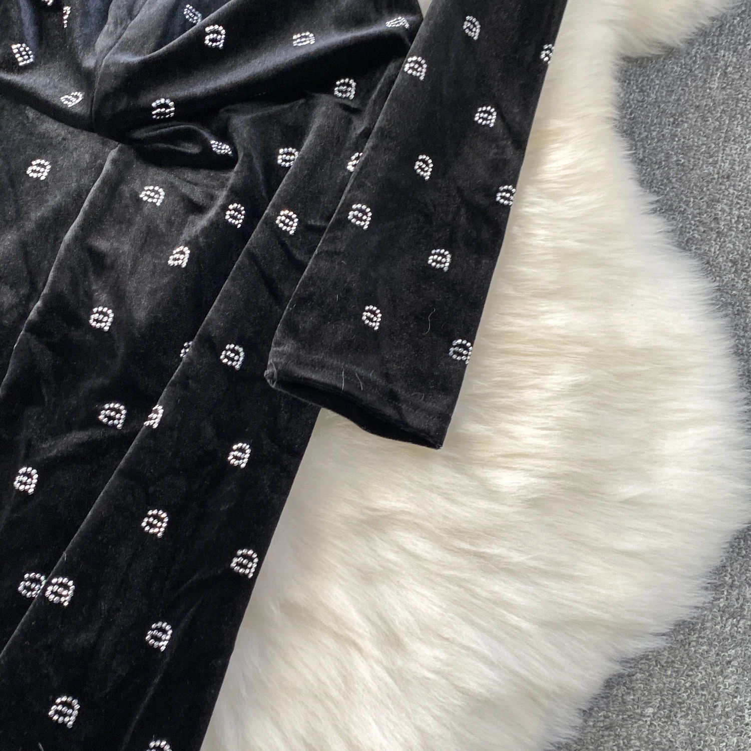 Französisch Chic Vintage Elegante velours brief dünnes kleid Mode Herbst Vestidos Frauen zeremonie kleider