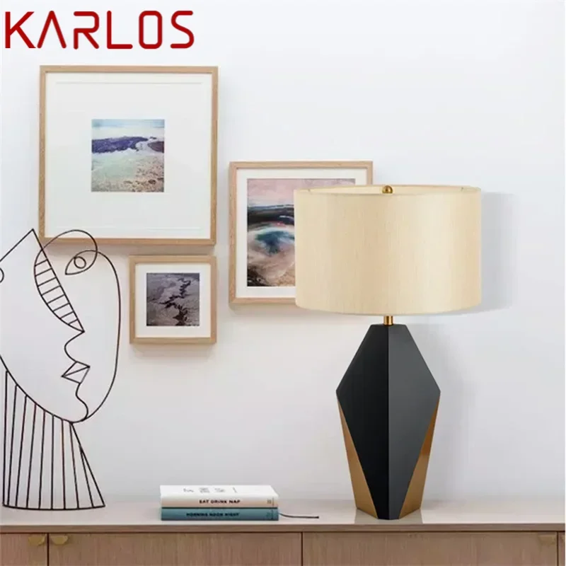 KARLOS LED Lamps For Modern Bedroom Desk Lights Home Decorative E27 Dimmer Paint Table Light Foyer Living Room Office