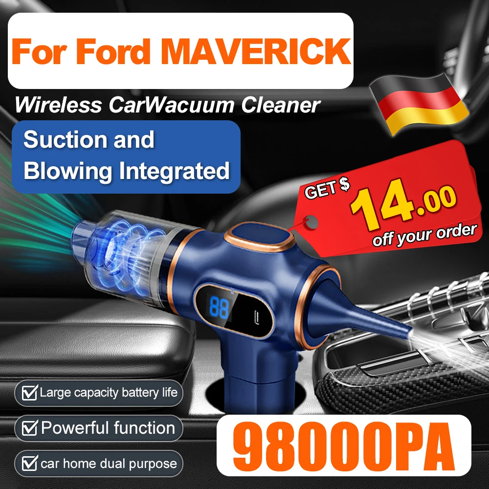 Car Vacuum Cleaner High Power Powerful Cleaning Dust Removal Handheld Mini Cleaning Machine Home Appliances For Ford MAVERICK