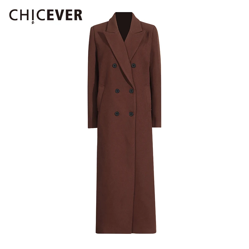 

Женская куртка CHICEVER с пуговицами и лацканами, свободного кроя, с длинными рукавами, в винтажном стиле, элегантная, осенняя, модная, новый фасон
