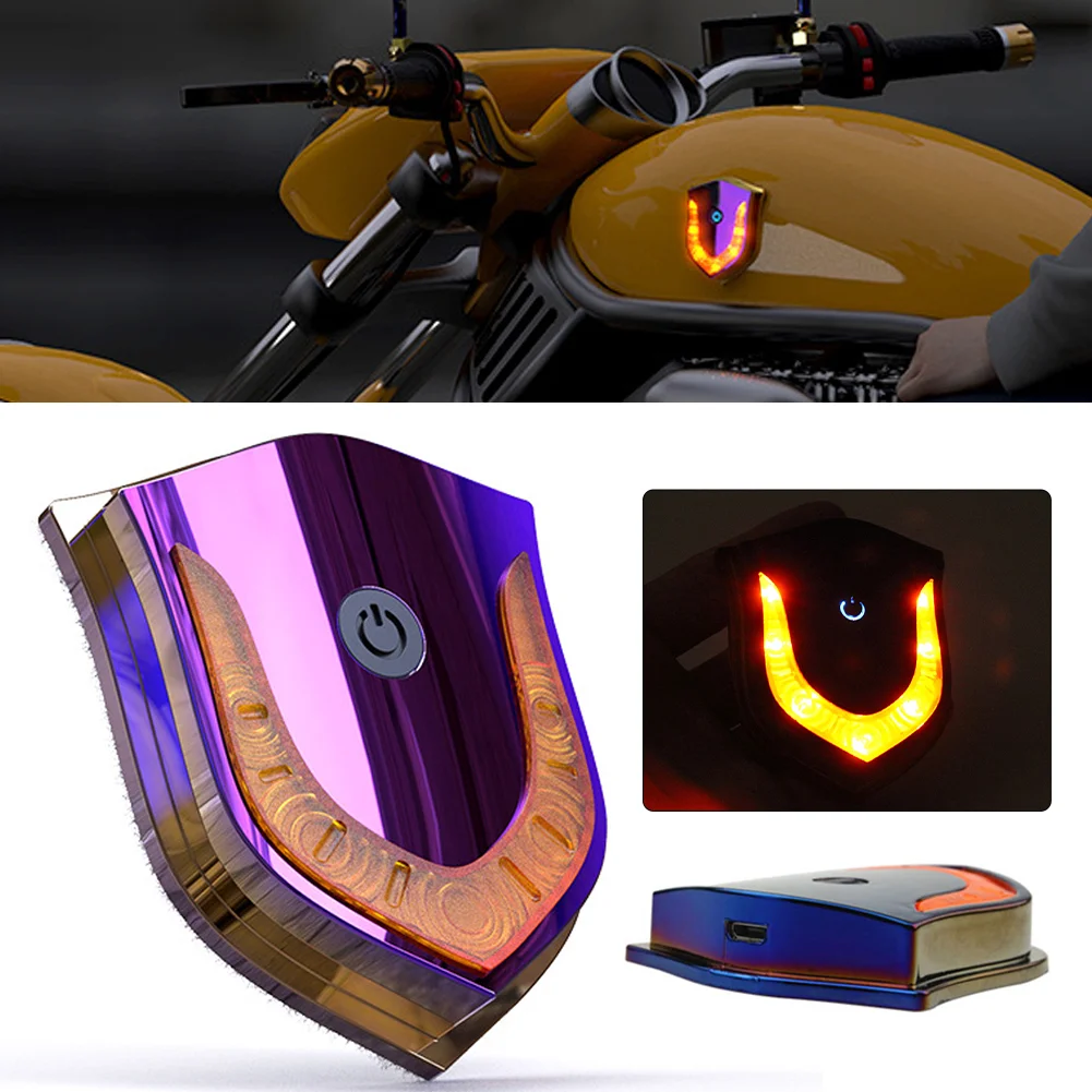 LED motocykl lampka na kask akumulator USB światło do jazdy bezprzewodowy sygnał bezpieczeństwa lampka ostrzegawcza akcesoria do jazdy w nocy