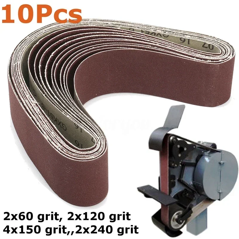 7 Chiếc Băng Chà Nhám Nhám 50X686Mm/120/240/320/400/600/800/1000 nhám Giấy Nhám Nhám Ban Nhạc Công Cụ Gỗ Kim Loại Mềm Đánh Bóng