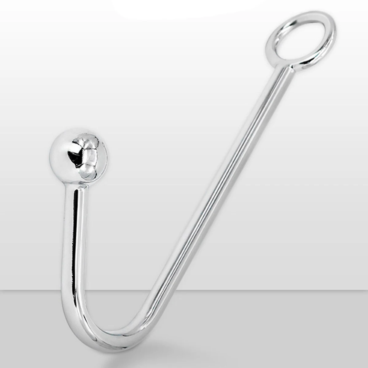 Bola Anal con gancho para ano, dilatador Anal de Metal, tapón Anal, cuentas anales grandes, masajeador de próstata, inserto de juguete sexual de acero inoxidable para adultos