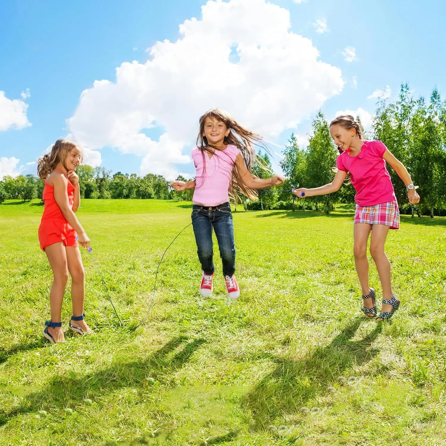 Verstellbares Kinder-Springseil – geflochtenes Springseil aus Baumwolle mit Holzgriff für Kleinkinder, Jungen und Mädchen, Fitness-Workout für Anfänger – Detail 8