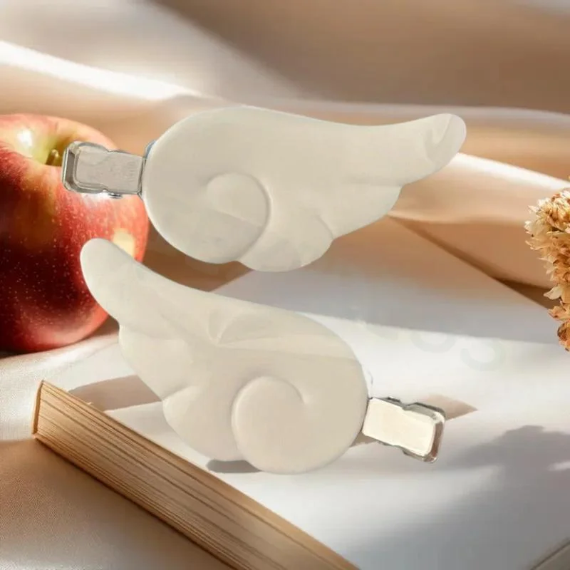 

Пара заколок для волос в японском стиле Y2K с крыльями ангела, милые и очаровательные заколки-зажимы для женщин