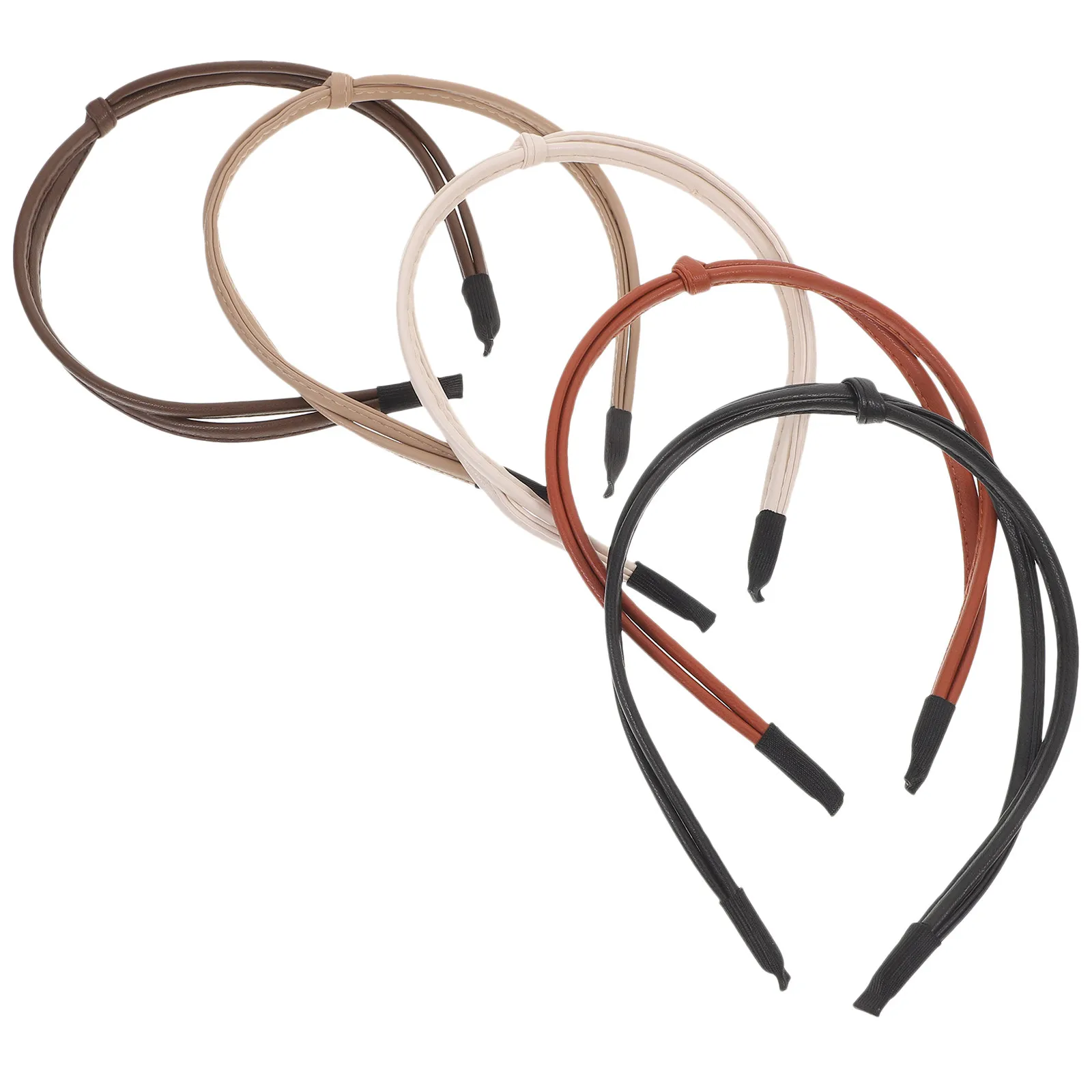 

5Pcs Hair Headbands for Women Knot Design Elegant Stretchy Non Slip Hair Accessories for Bride Wedding Date Party Casual Wear