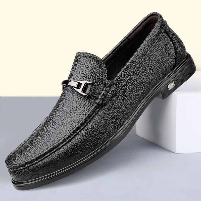Men's Casual Loafers Fashion Business Flat Bottom Formal Shoes Oxford Shoes Luxury Brand Slip-on Dress Shoes Driving Mocassins