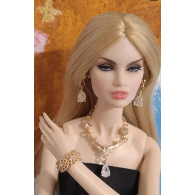 

New styles Doll toy earings necklace pretty jewelery for FR BB 1/6 dolls BBIEAR004