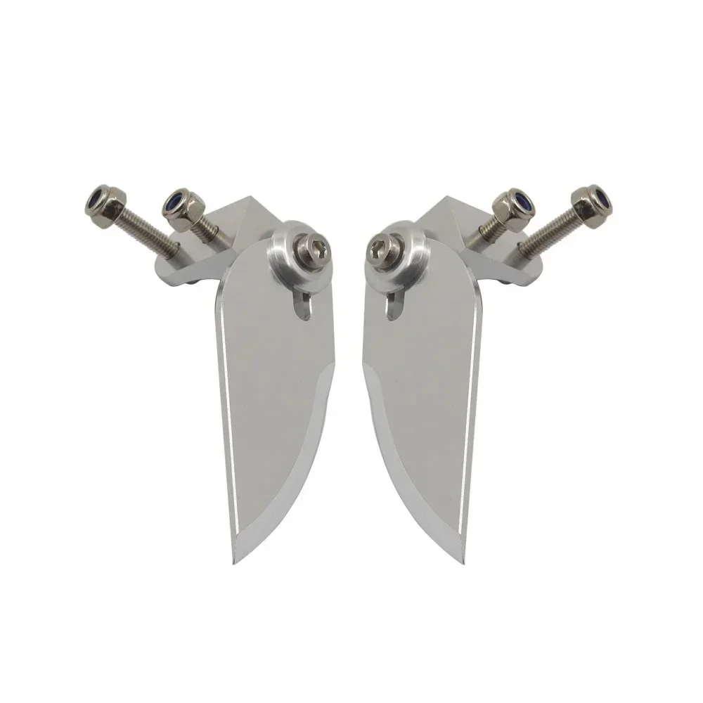 Para aletas giratorias de aluminio ajustables mecanizadas CNC, aletas giratorias de alta precisión, 55mm de longitud, 21mm de ancho para barco RC